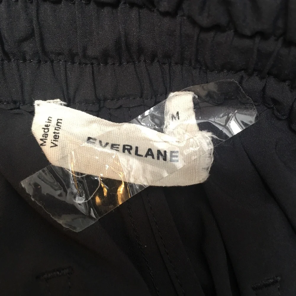 Everlane anywhere barrel pants in black nylon size m - Picture 7 of 8